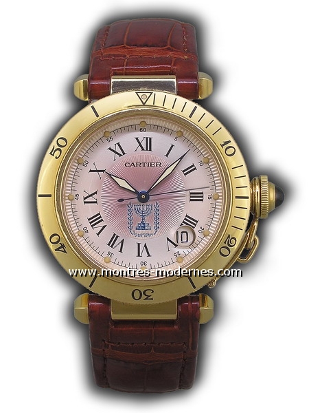 Cartier Pasha 38 mm "Anniversaire 50 ans d'Israël" 50ex. - Image 1