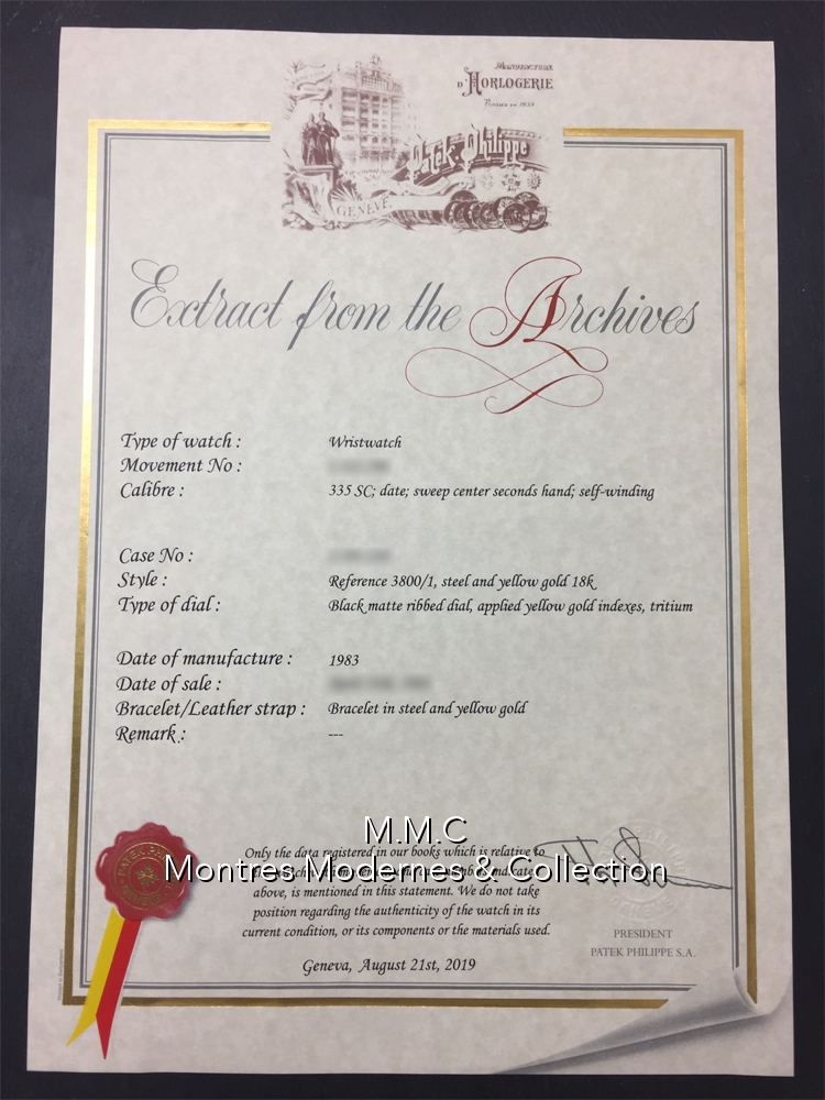 Patek Philippe Nautilus "Gübelin" réf.3800/1 - Image 6