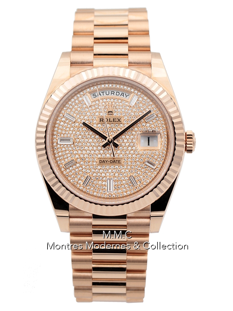 Rolex Day-Date 40 réf.228235 Paved Diamonds Dial - Image 1