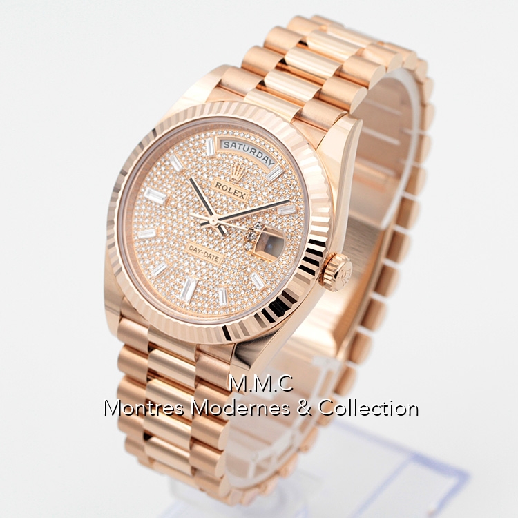 Rolex Day-Date 40 réf.228235 Paved Diamonds Dial - Image 2