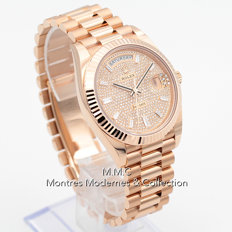 Rolex Day-Date 40 réf.228235 Paved Diamonds Dial - Image 3