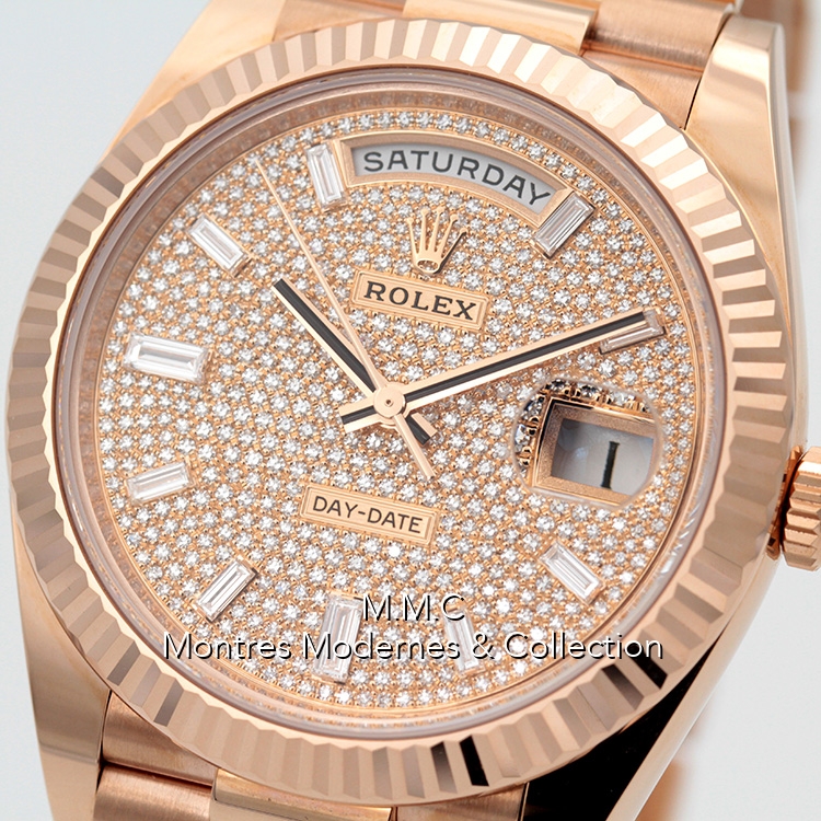 Rolex Day-Date 40 réf.228235 Paved Diamonds Dial - Image 4
