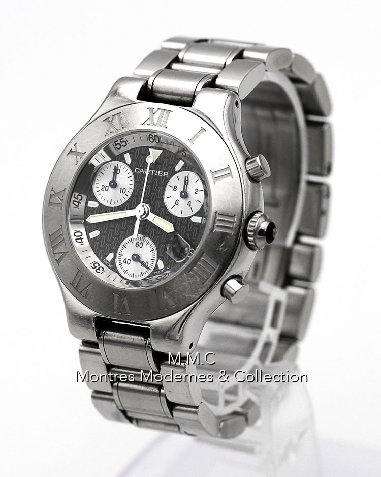 Cartier 21 Chronoscaphe ref.2424 - Image 2