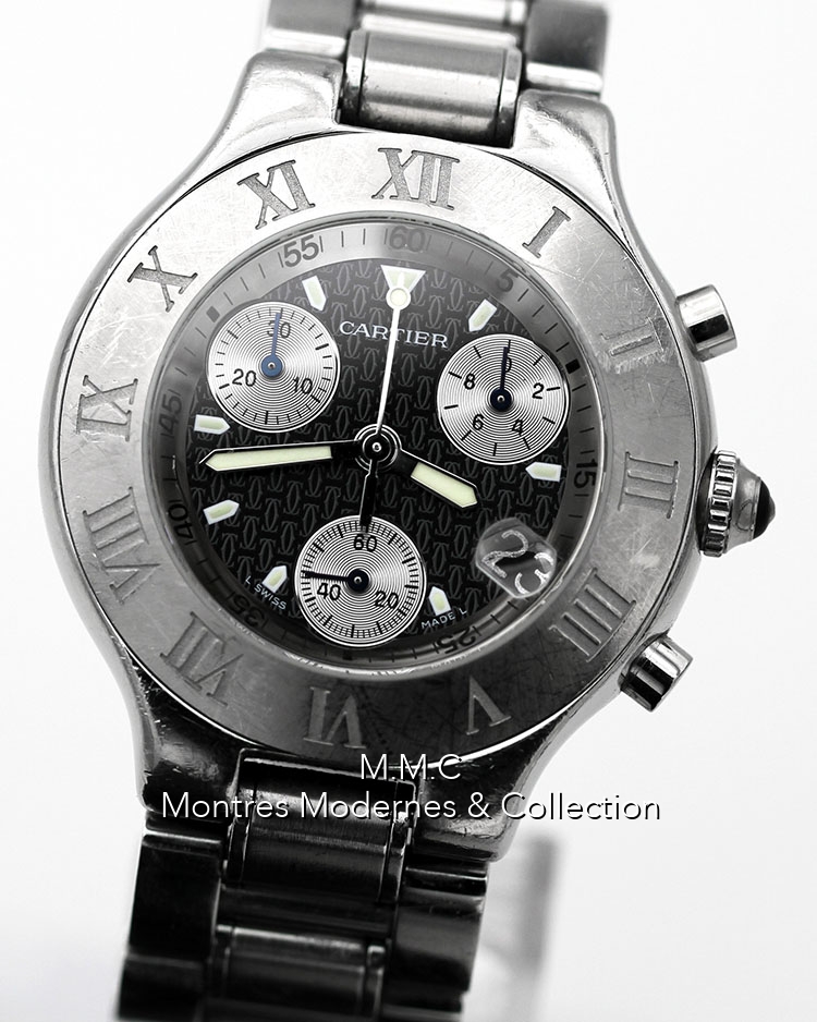 Cartier 21 Chronoscaphe ref.2424 - Image 4