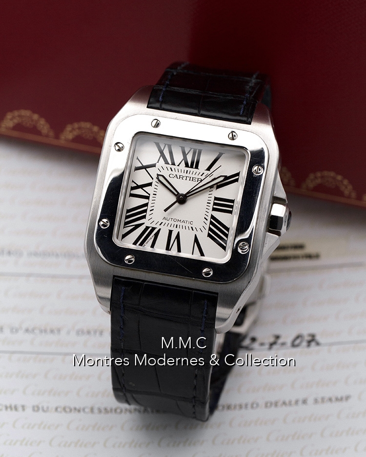 Cartier Santos 100 Grand Modèle ref.W20073X8 - Image 6