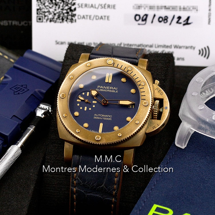 Panerai Submersible Bronzo Blu Abisso PAM01074 - Image 6