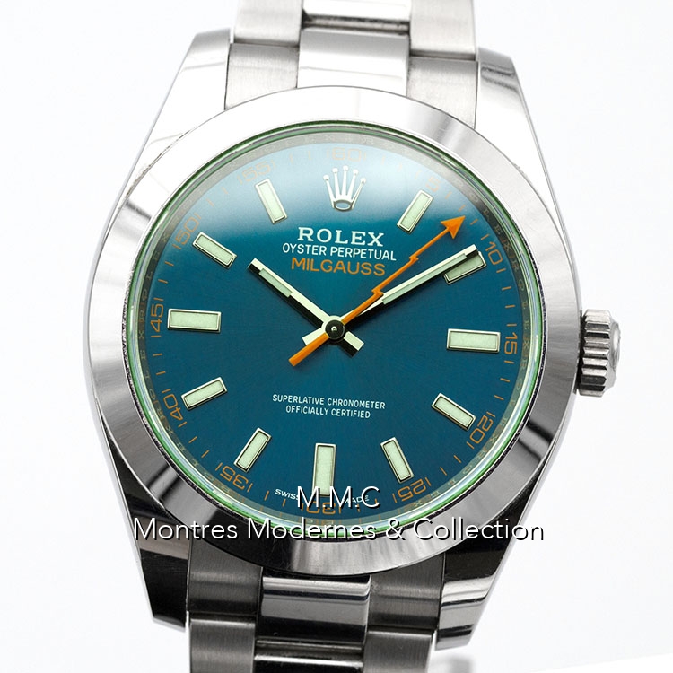Rolex Milgauss ref.116400GV Blue Z - Image 4