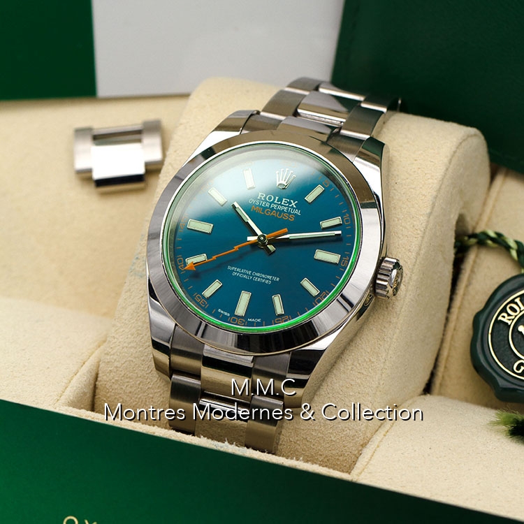 Rolex Milgauss ref.116400GV Blue Z - Image 5