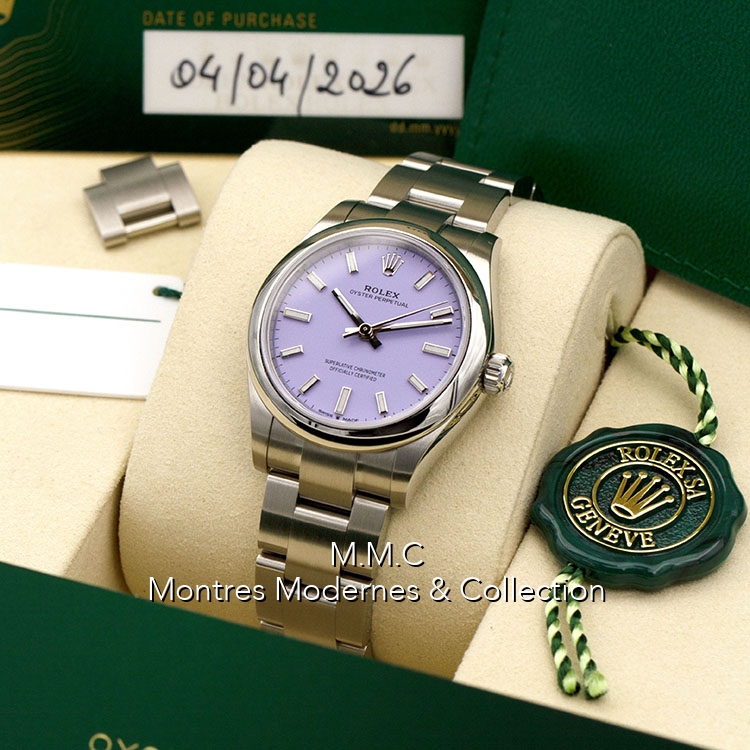 Rolex Oyster Perpetual 31mm ref.277200 Lavender Dial - Image 6